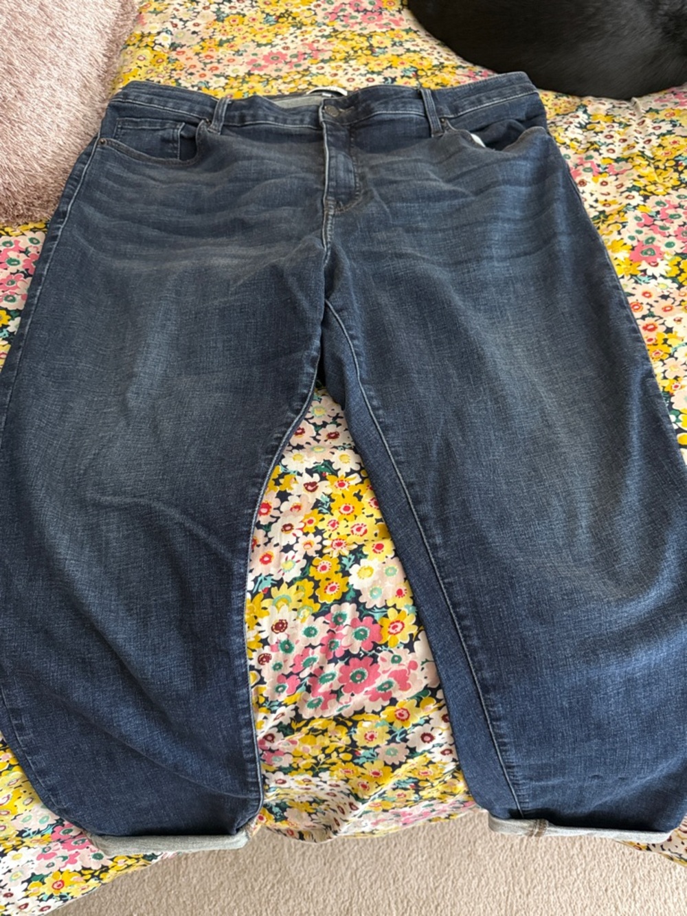 pistola Dark Blue Boyfriend Jeans - Casual Rolled Hem